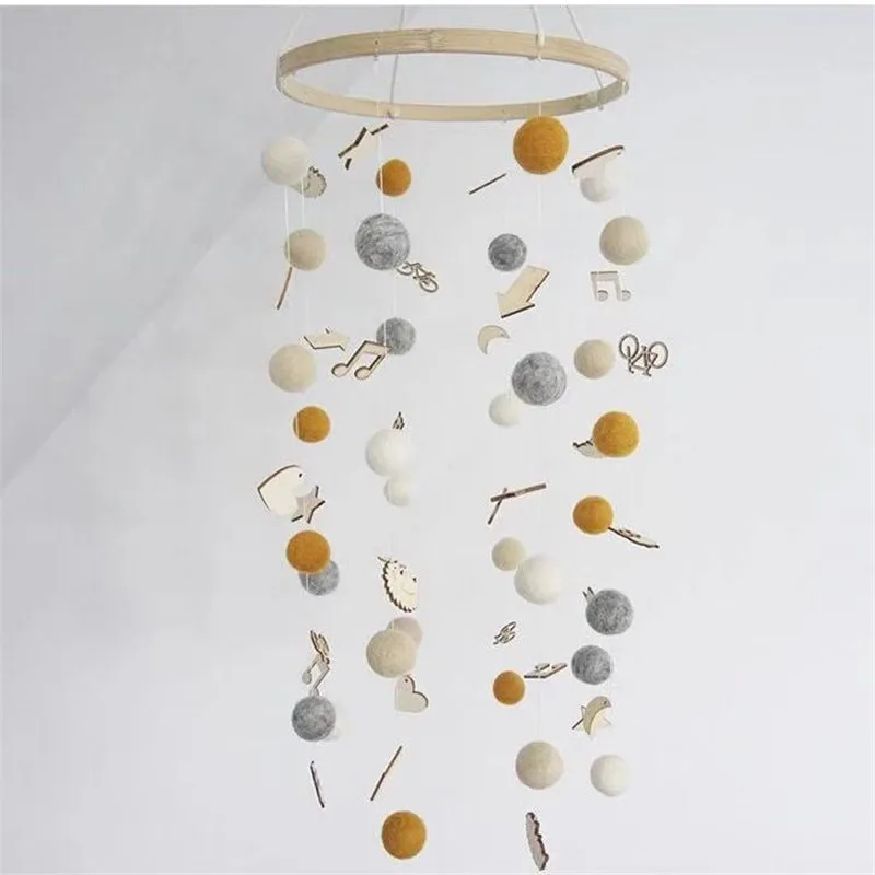 Ins скандинавский шерстяной шар колокольчики для новорожденных колокольчик Ловец