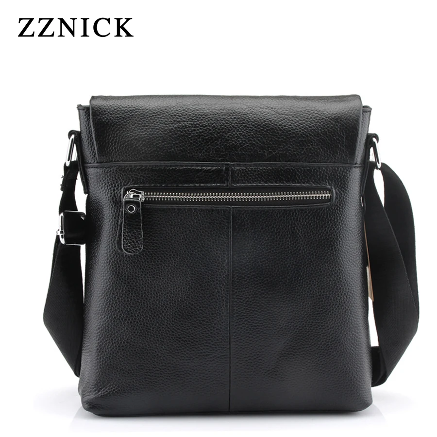 ZZNICK 2019 HOT Fashion Men Shoulder Bag Genuine Leather Messenger Designer Famous Brand Business Crossbody For Male |