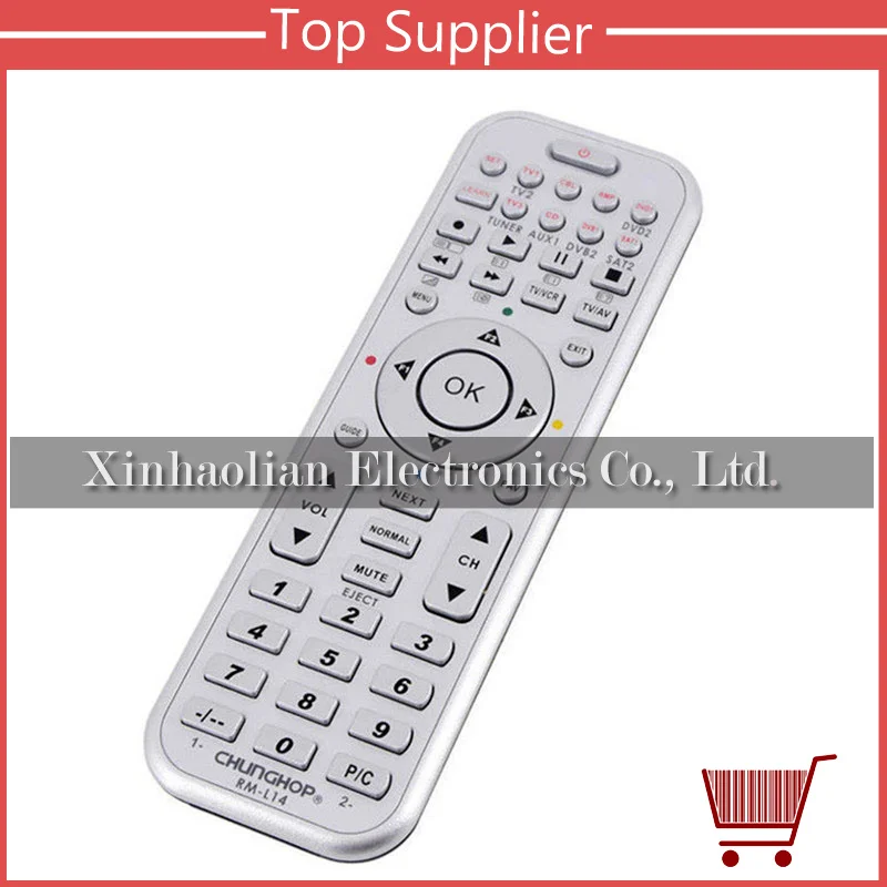 CHUNGHOP RM-L14 14в1 универсальный пульт дистанционного управления для ТВ CBL DVD SAT DVB |