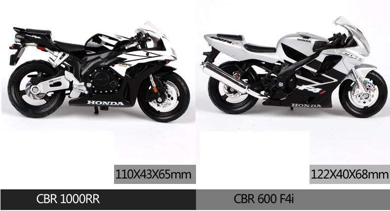 Maisto 1:18 Scale Motorcycle Toy Alloy Motorbike VFR CBR600RR CRF450R Collectible Model Toys Cars Gift