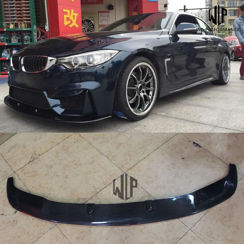 F32 Высокое качество углеродного волокна передний бампер губ Диффузор сплиттер