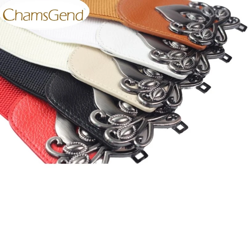 Chamsgend новый дизайн женский модный ремень с металлической пряжкой эластичный пояс