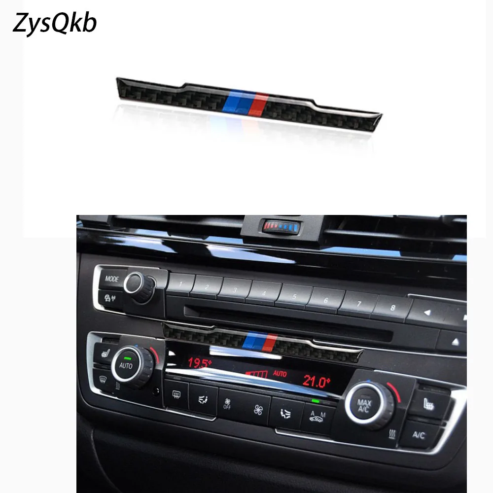 Для bmw F30 F34 Центрального управления CD углеродного волокна м полосы эмблема