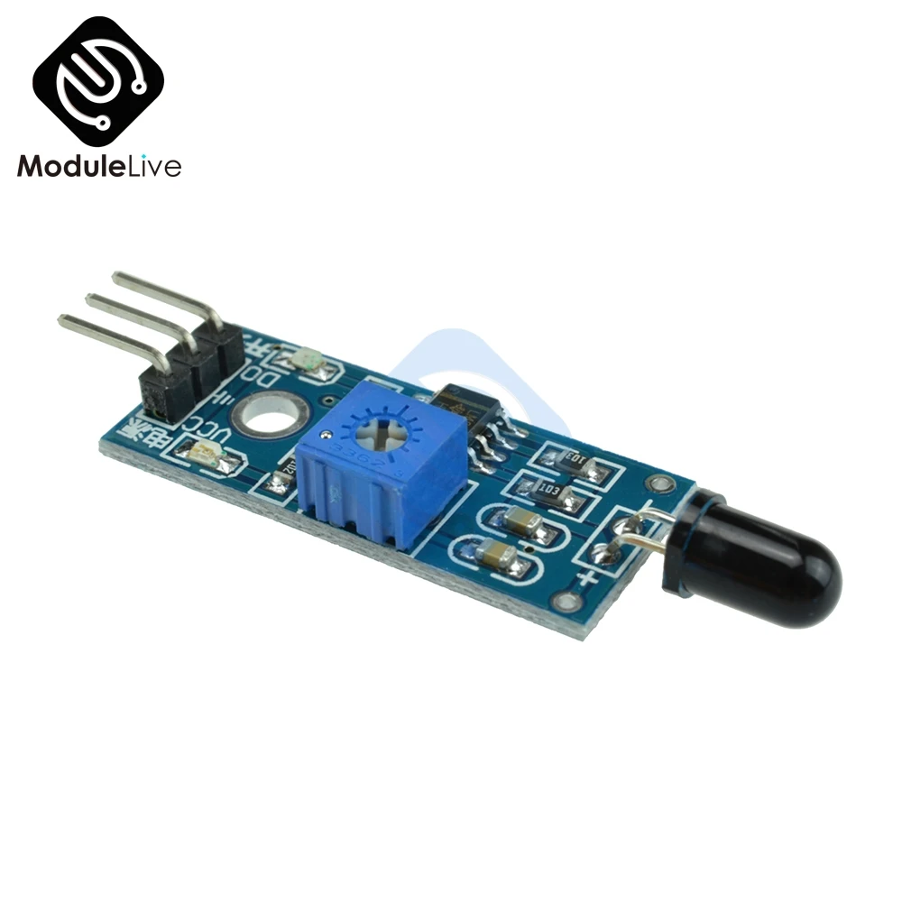 3-контактный датчик обнаружения пламени инфракрасный приемник модуль управления