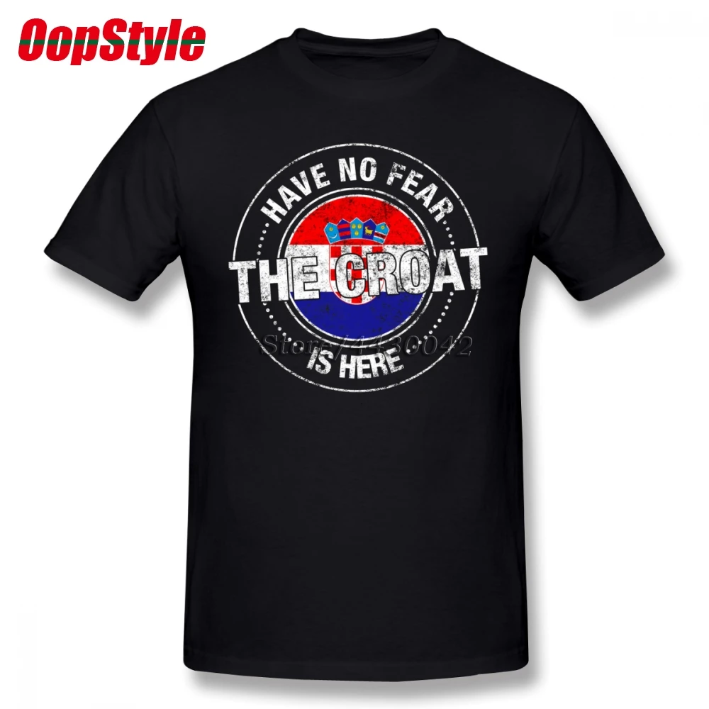Have No Fear The Croat Is Here T Shirt Short Sleeve Clothes For Men Hipster Hot Selling XXXL Cotton Croatia Flag Men's Shirts Мужская