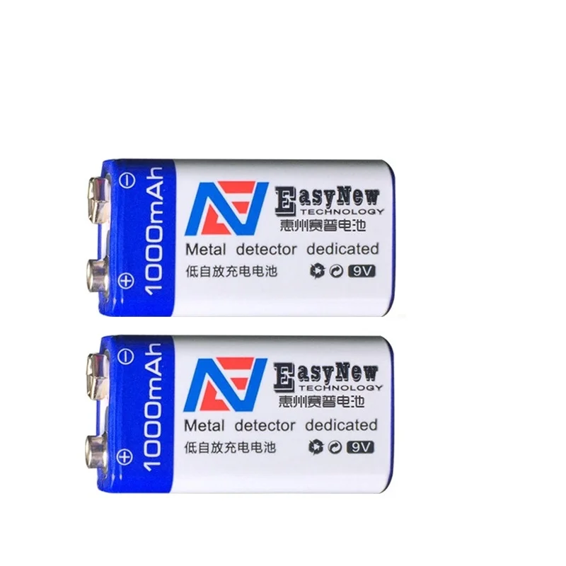 2 шт./лот 1000 мАч литий ионные перезаряжаемые аккумуляторы 9 в|Перезаряжаемые