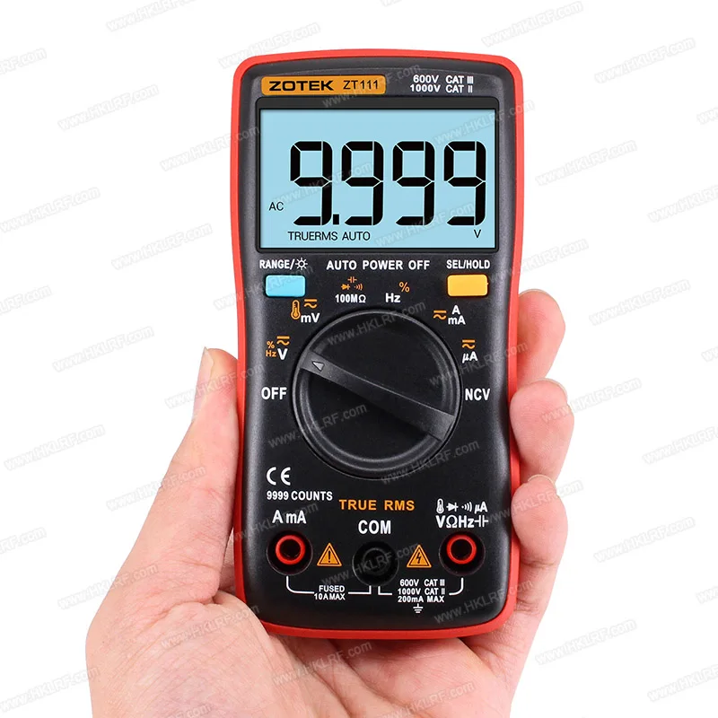 

Цифровой мультиметр ZOTEK ZT111, 9999 отсчетов