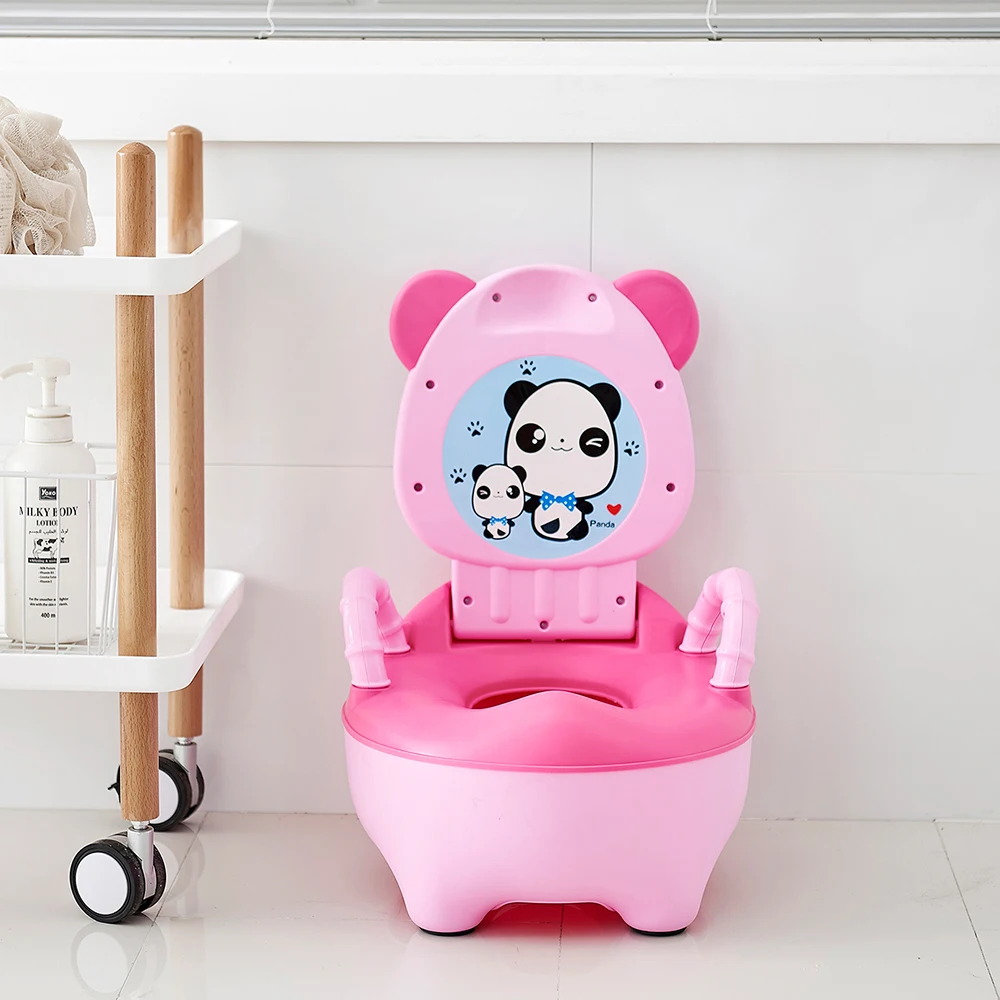 Портативное тренировочное сиденье для горшков с пандой Мочалка мальчиков