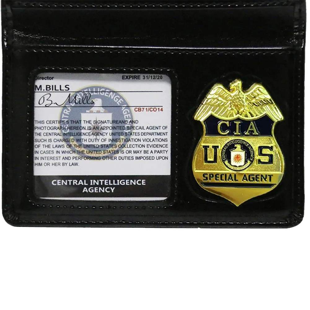 ЦРУ полиция ролевые игрушки значок кошелек моделирование полиции ID карты ролевые игры Косплей инструмент для мужчин мальчик