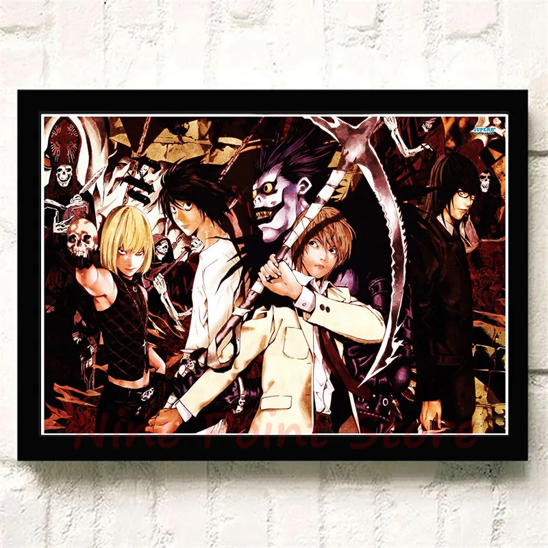 Японский мультяшный комикс постер Death Note A Style бумажный с покрытием Настенная