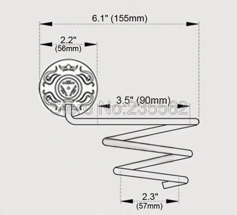 Античный латунный фен для волос держатель спиральная полка ванной настенный