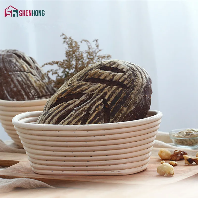 Корзина для теста SHENHONG из ротанга овальной формы 4 размера|banneton brotform|banneton brotform bread