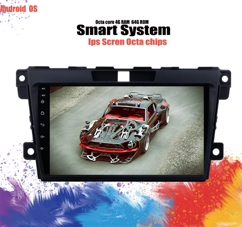 Android 10 0 автомобильный DVD GPS навигатор для Mazda CX7 CX 7 2008 2015 Автомобильный