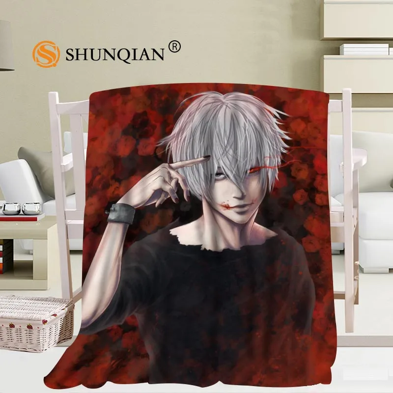 Мягкое Одеяло Из аниме Токийский Гуль размер 56x80 дюймов 50x60 40x50 A7.10|soft fleece|tokyo ghoul