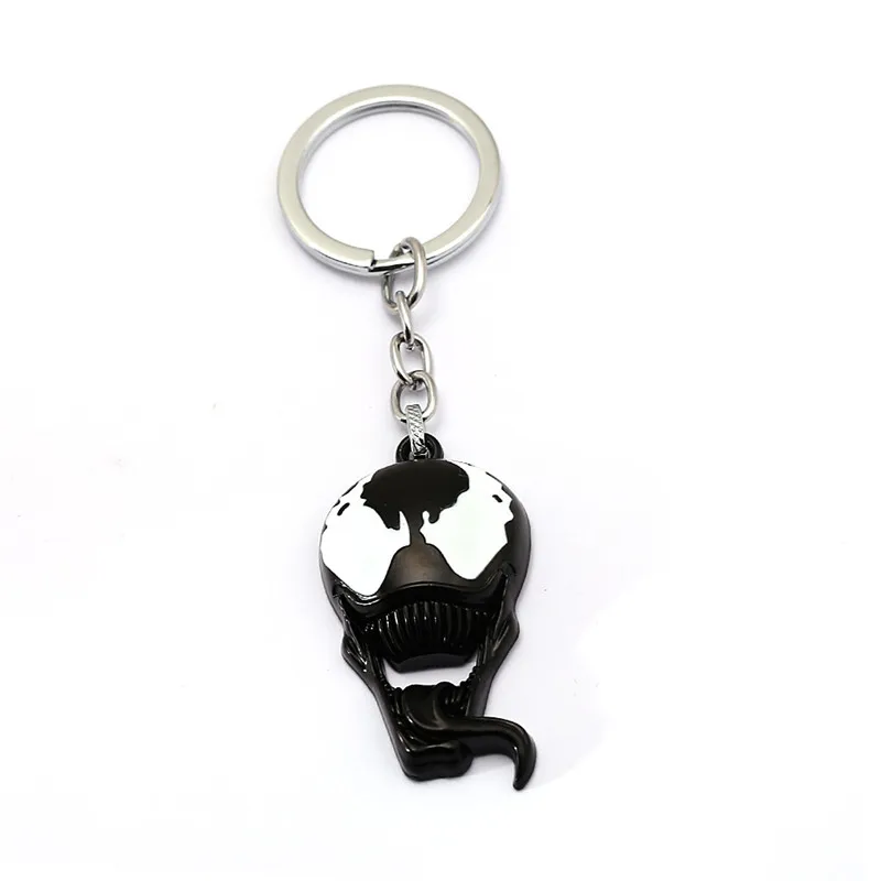 heise yaoshikou Новинка, брелок Venom, металлический, Deadly Guardian, черный, Человек-паук, брелок, цепочка с подвеской, ювелирные изделия для мужчин, автомобилей, женщин, игрушек - Цвет: heise yaoshikou