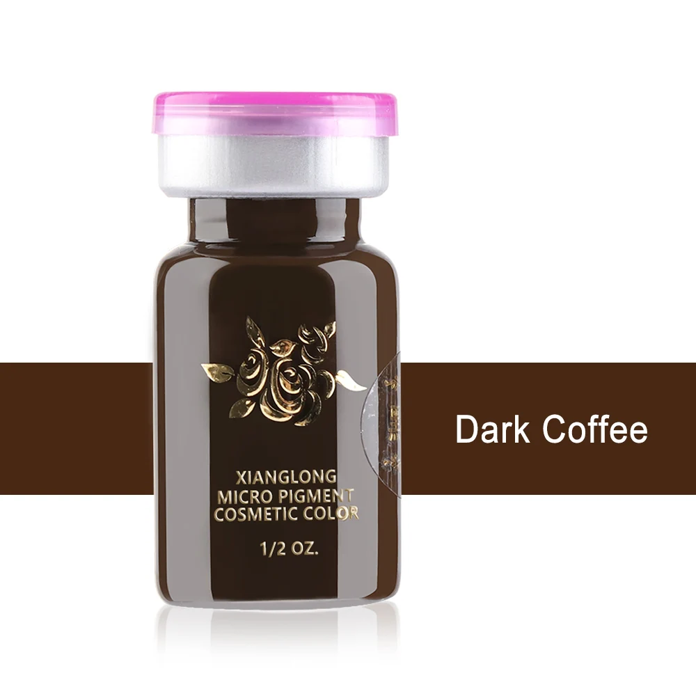 Dark Coffee 1 бутылка, карандаш для бровей, губ, тату, чернила, эмульсии, полуперманентный Макияж Бровей, прочный пигмент, микроблейдинг, инструмент для красоты, принадлежности - Цвет: Dark Coffee