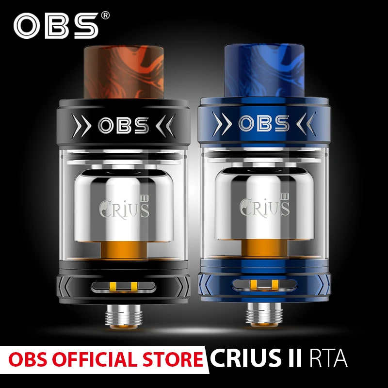 Оригинальный атомайзер obs crius II с одной катушкой rta баком 3 5 мл и капельным
