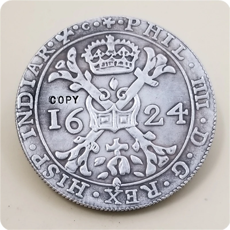 1624 испанский голландский патагон-Felipe IV 2 florins 8 sols копия монеты