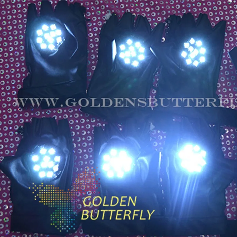 Светодиодные перчатки лидер продаж 2017 световые реквизит для освещения