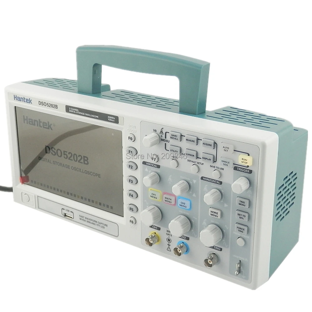 200 мГц 1gs/S USB 7 ''Цвет 2 Каналы Hantek DSO5202B Цифровой осциллограф Scopemeter|hantek dso5202b|digital