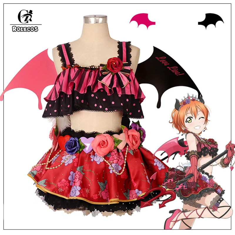 

ROLECOS Anime Love Live! All Characters Cosplay Costumes Little Devil Arousal Kousaka Honoka Minami Kotori Cosplay Dresses
