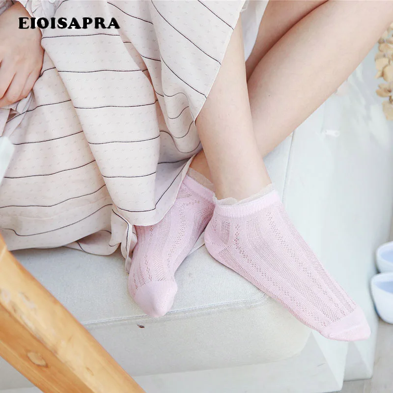 [EIOISAPRA] Новое поступление стеклянные кружевные блестящие шелковые милые носки