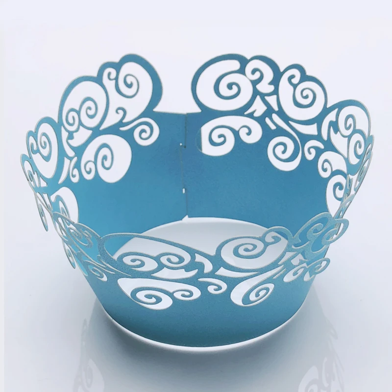 50 шт. маленькая Подложка для обертки кексов кружка выпечки полый бумажный стакан