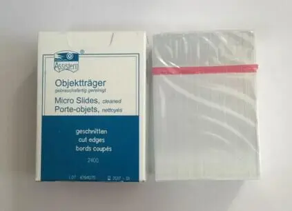 

For 50PCS/Box Assistent 2400 Assistent Micro Slides Cleaned 76x26x1mm