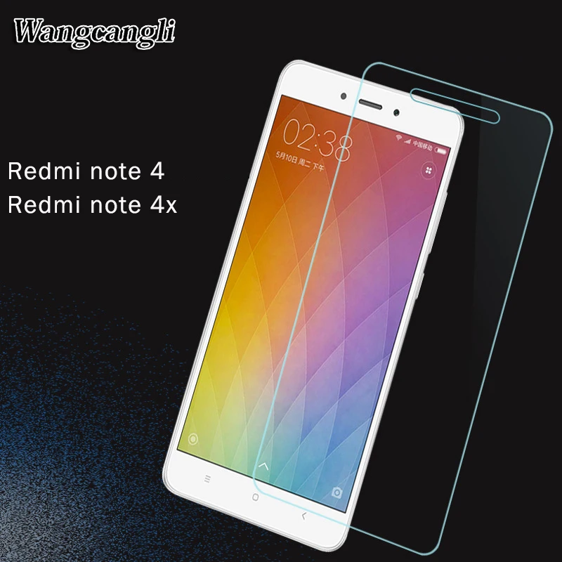 Wangcangli 2.5D стекло для xiaomi-redmi-4x 4a Защитное экрана протектор xiomi redmi note 4 4x Закаленное