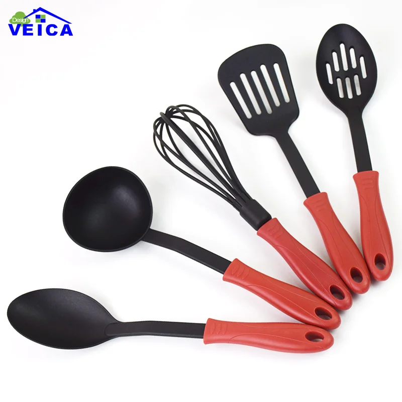 Одобрено FDA 5 шт./лот нейлоновые кухонные инструменты силиконовая кухонная утварь