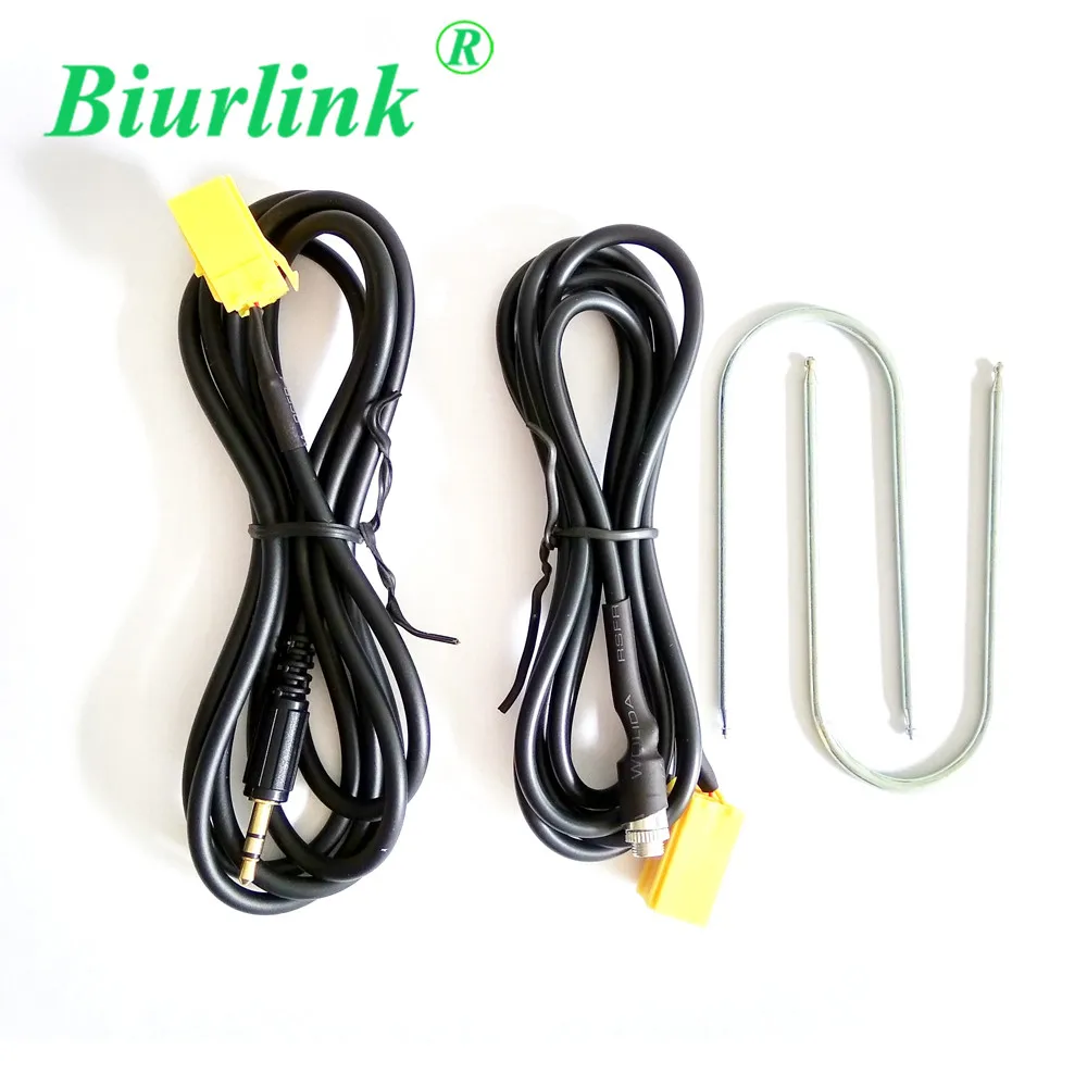Аудио интерфейс Biurlink 3 5 мм Aux вход ISO кабель адаптера и инструмент для удаления Fiat