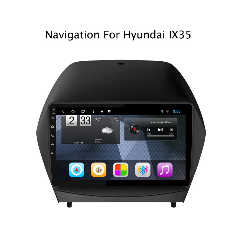 Navitopia четырехядерный Android 8 1 автомобиля gps навигации для hyundai Tucson/IX35 2010-2013 радио