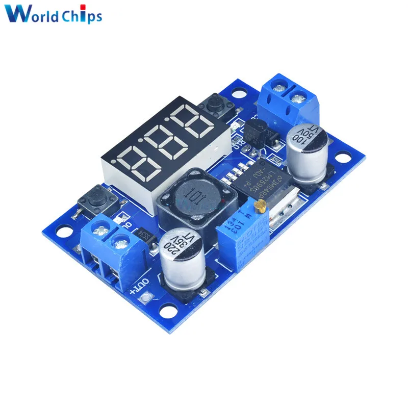LM2596 DC/DC 4 0 ~ 40V to 1 25 37V 2A Регулируемый Регулятор Напряжения DC понижающий модуль