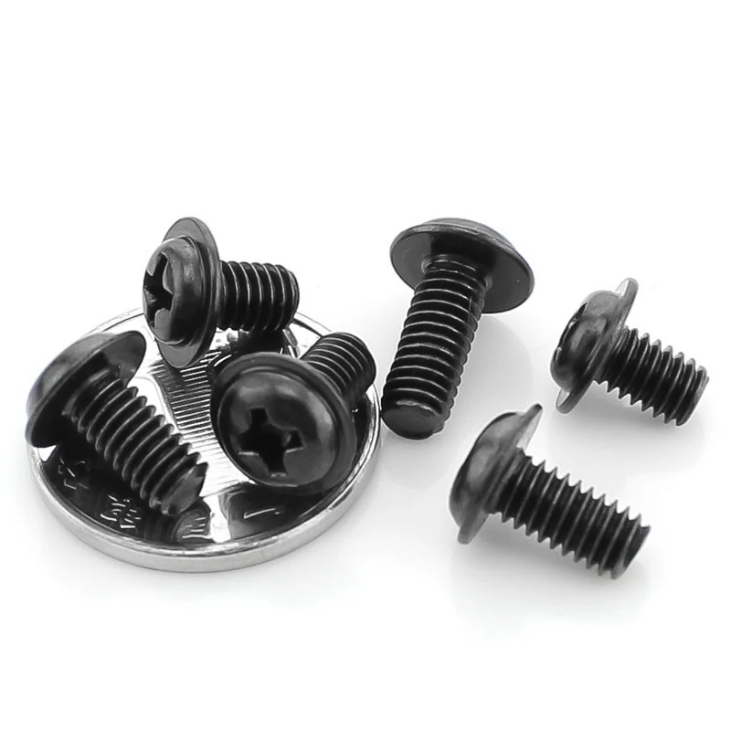150PCS-M2*3/4/5/6/8/10/12 Black Round with a Screw / Tape Computer Comes | Обустройство дома