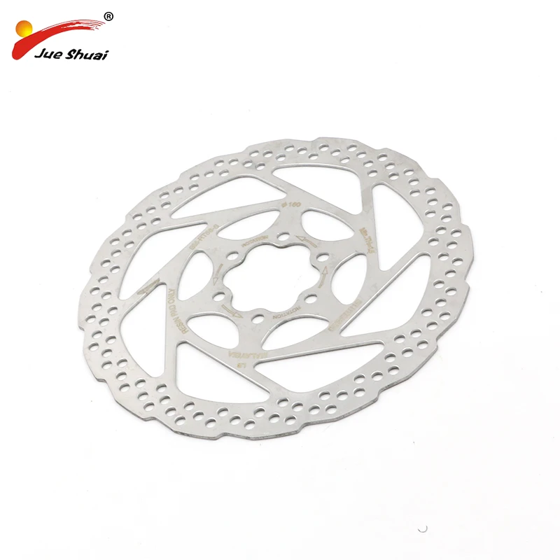 

Jueshuai Brand New Cycling Brake Rotors 160mm silver bicycle disc brake rotor For MTB free shipping bike accessori bicycle Parts
