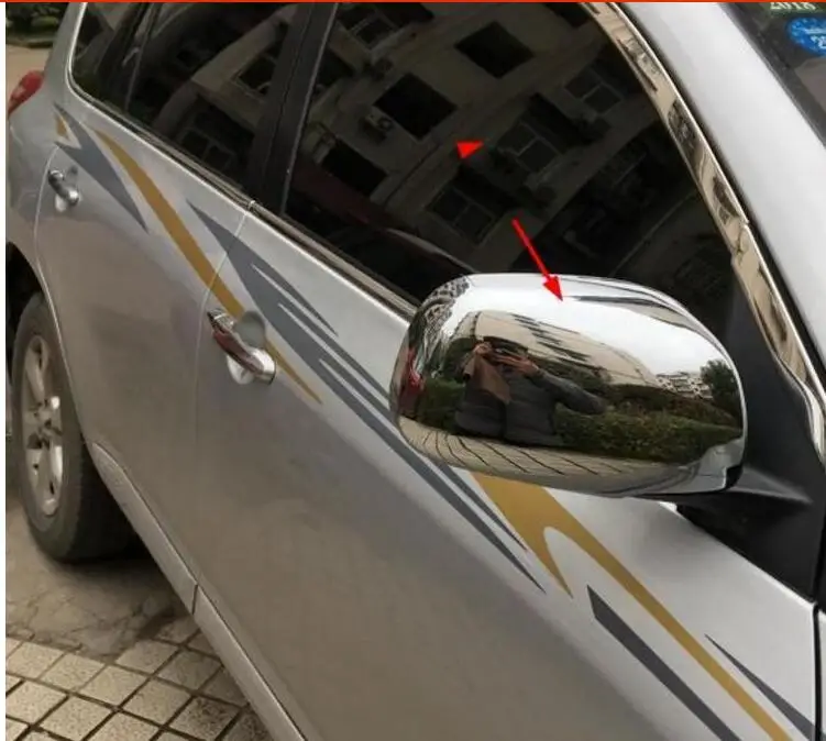 Подходит для 2006 2007 2008 2009 2010 2011 2012 TOYOTA RAV4 хромированная крышка боковых крыльев и