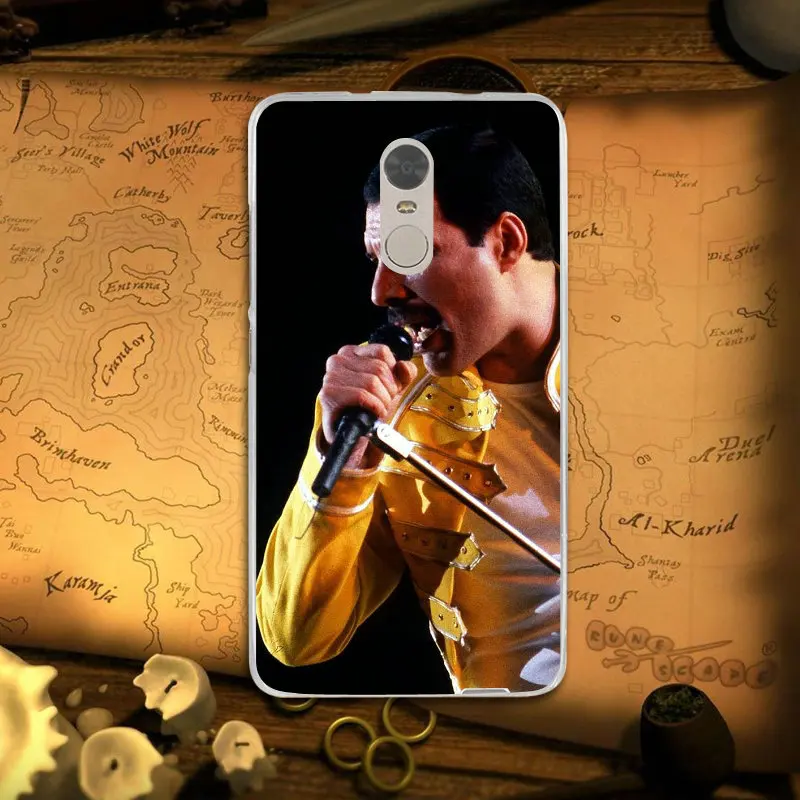 Soft TPU Funny Phone Cases for Xiaomi Mi Redmi Note 3S 4 4X 4A 5 5S 5A 6 6X 6A 8 A1 Pro Plus Max 3 Freddie Mercury Queen Band |