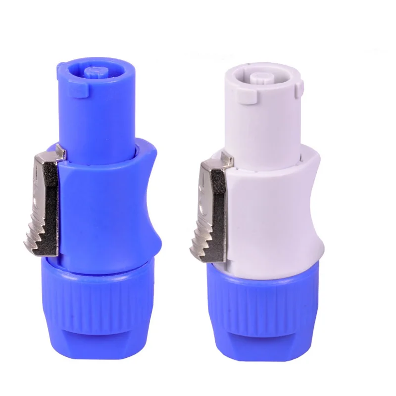 M 50 White 50 Blue 100 шт./лот NAC3FCA вилка Speakon розетка 3 контактный разъем питания con разъем 20A 250 В AC мощность втулка шасси синий/белый - Цвет: M 50 White 50 Blue
