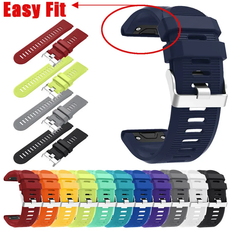 Сменный ремешок для часов из силикагеля мягкий быстросъемный Garmin Fenix 5X Plus 3B21 |