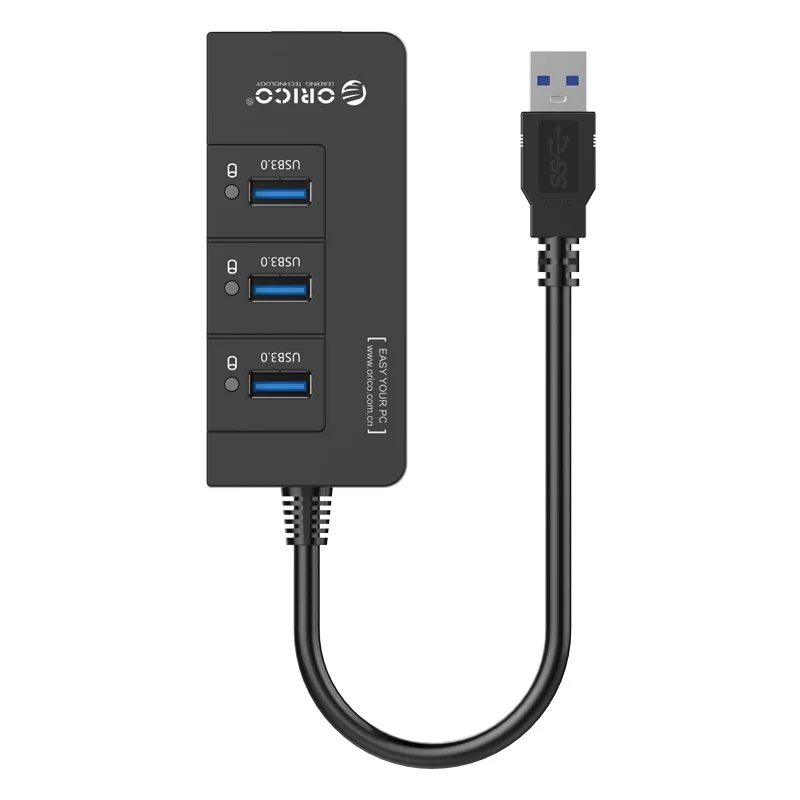 ORICO HR01-U3 USB 3,0 концентратор с внешним RJ45 гигабитная сетевая карта SuperSpeed 5 Гбит/с-черный