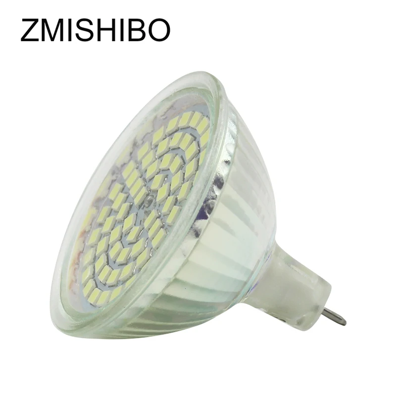 Zmisibo стеклянная Светодиодная лампа MR16 GU5.3 220 240 В 3 5 Вт 60LED 50 см диаметр формы чашки