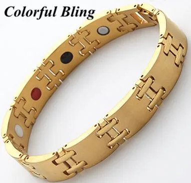 Бесплатная доставка! 4 в 1 биогерманиевый магнитный браслет для лечения здоровья