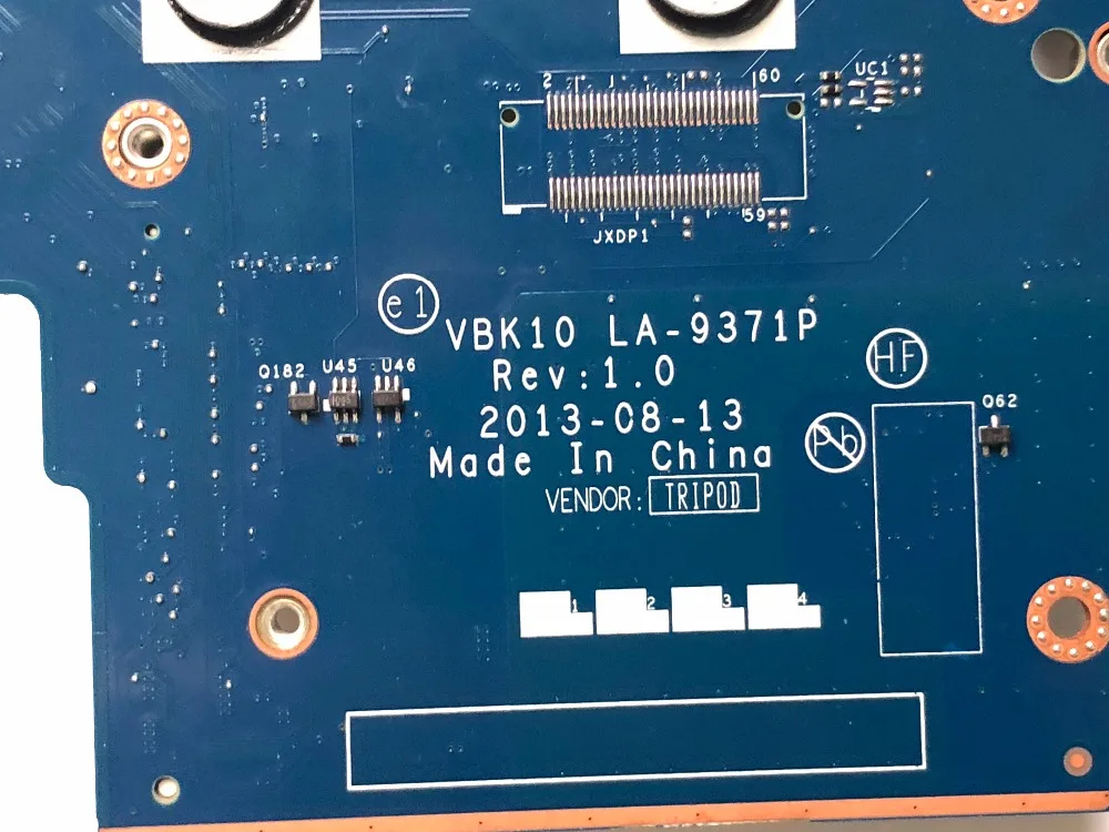 Стильная материнская плата для ноутбука HP Zbook 17 G1 PN 752581-601 VBK10 LA-9371P Socket rPGA947 Chipset QM87