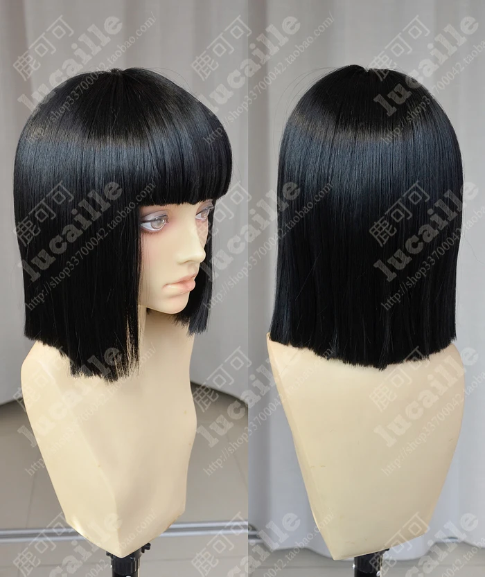 Anime Noragami Nora Cosplay Wig Short Black Heat Resistant Synthetic Hair Wigs + Cap | Costumes