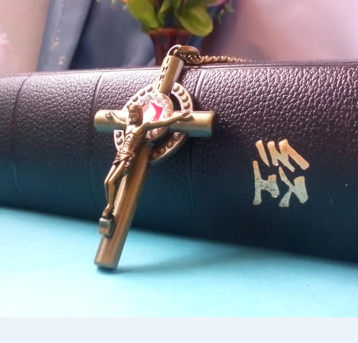 Европейский католический Ретро Распятие Иисуса святое тело ожерелье с крестом