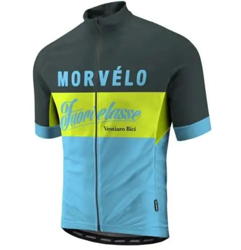 New Morvelo Men Cycling Jersey MTB bike short sleeve bicycle tops Breathable Outdoor Sportswear maillot ropa ciclismo - Color: as picture