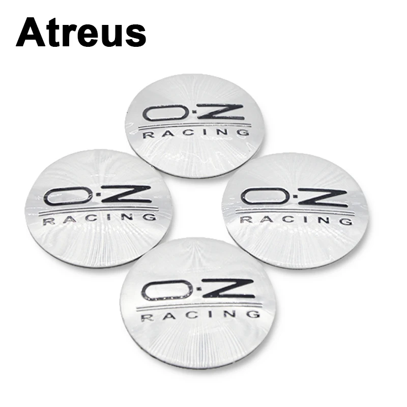 Наклейки Atreus 4x56 мм на ступицу колеса для автомобилей O.Z BMW e46 e39 e36 Audi a4 b6 a3 a6 c5 Renault