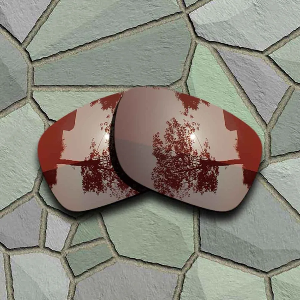 Violet Red&Bronze Brown Sunglasses Polarized Replacement Lenses for Oakley Holbrook-(TAC)