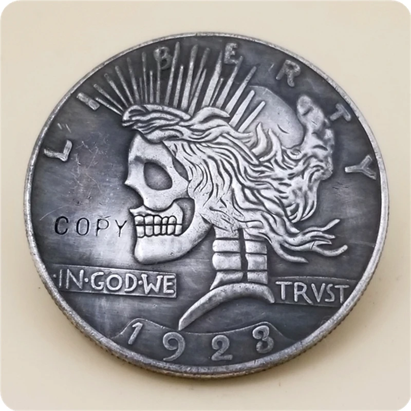 Никелевые монеты Hobo _ type #34_1923 Peace копия доллара COIN|Безвалютные монеты| |