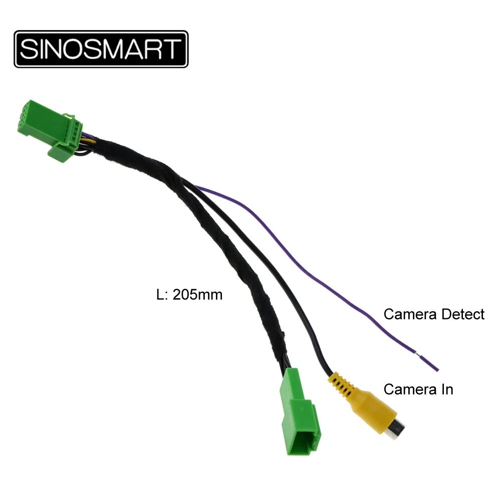 5-контактный кабель SINOSMART C5D для камеры заднего вида Suzuki S-Cross 2014-2017 OEM-монитор без